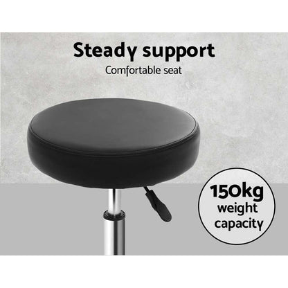 Therapy Stool Round Swivel Chair Black - Lil Learners