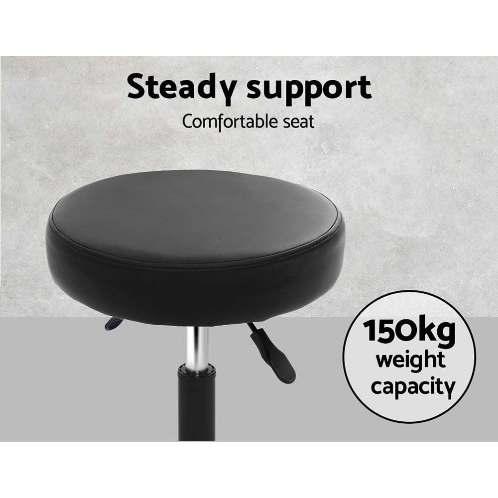 Therapy Stool Round Swivel Chair Black - Lil Learners