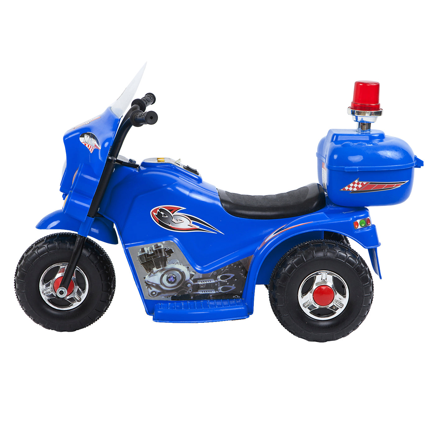 Children's Electric Ride-on Motorcycle (Blue) Rechargeable, Up To 1Hr - Lil Learners