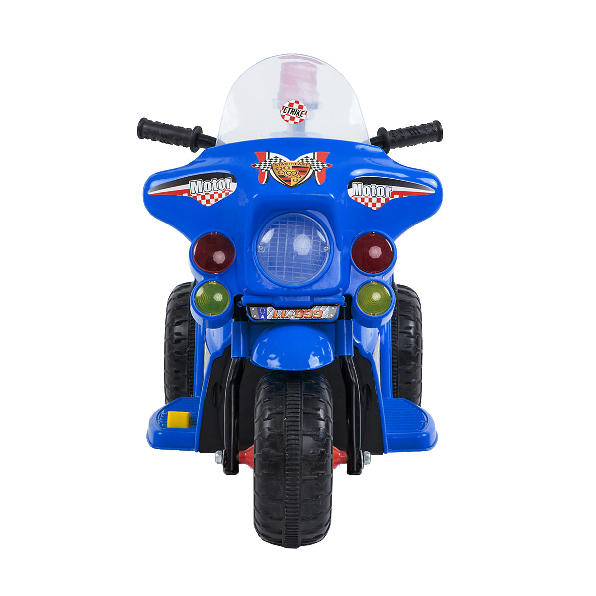 Children's Electric Ride-on Motorcycle (Blue) Rechargeable, Up To 1Hr - Lil Learners