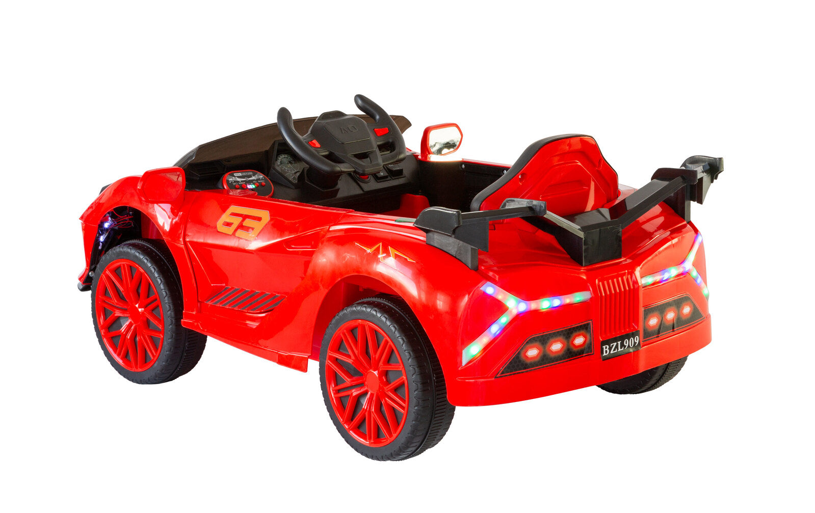 Ferrari Inspired 12V Ride-on Electric Car with Remote Control - Red - Lil Learners