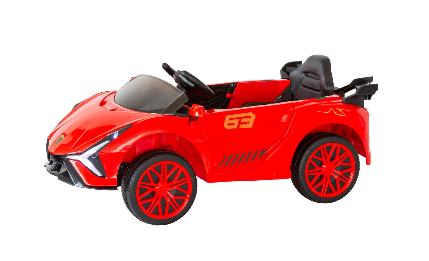 Ferrari Inspired 12V Ride-on Electric Car with Remote Control - Red - Lil Learners