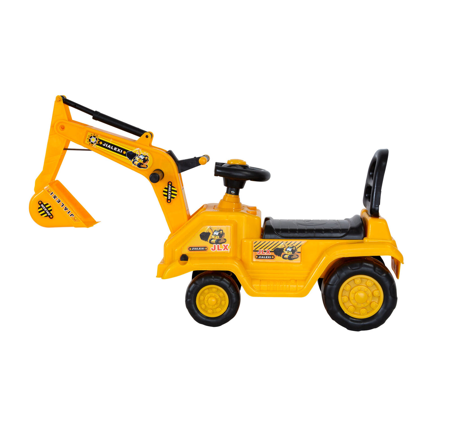 Ride-on Children’s Toy Excavator Truck (Yellow) - Lil Learners