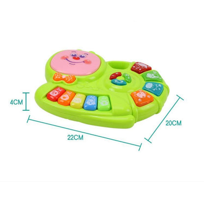 Kids Piano Keyboard Music Toys with Snail Shape Design Green - Lil Learners