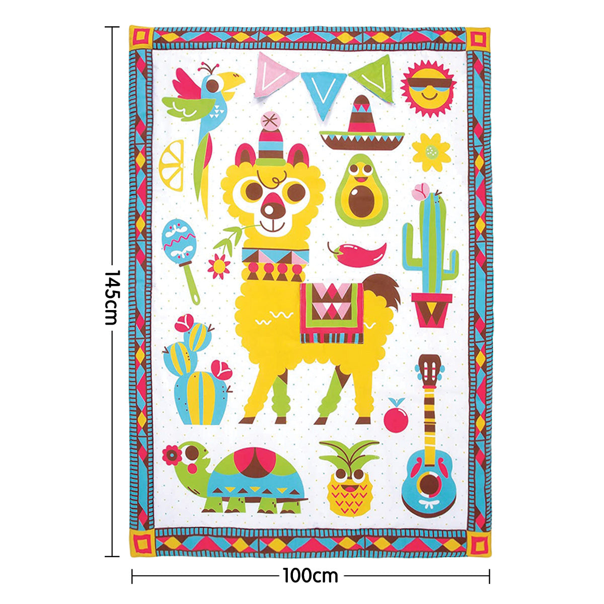 Fiesta Kids Baby Activity Playmat To Bag With Musical Rattle Padded - Lil Learners