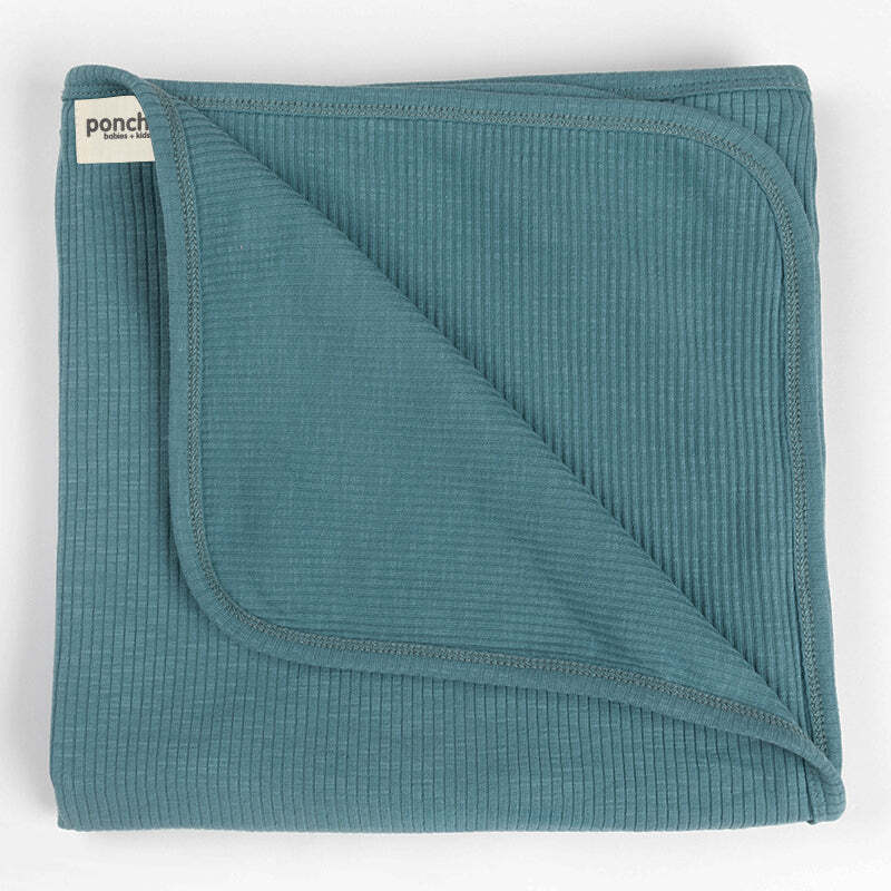 Ribbed Swaddle Jersey Wrap - Jewel - Lil Learners